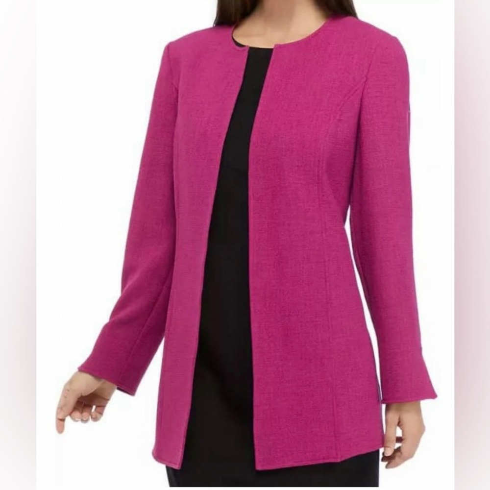 New with tags Kasper Women's Open Front Collarless Blazer